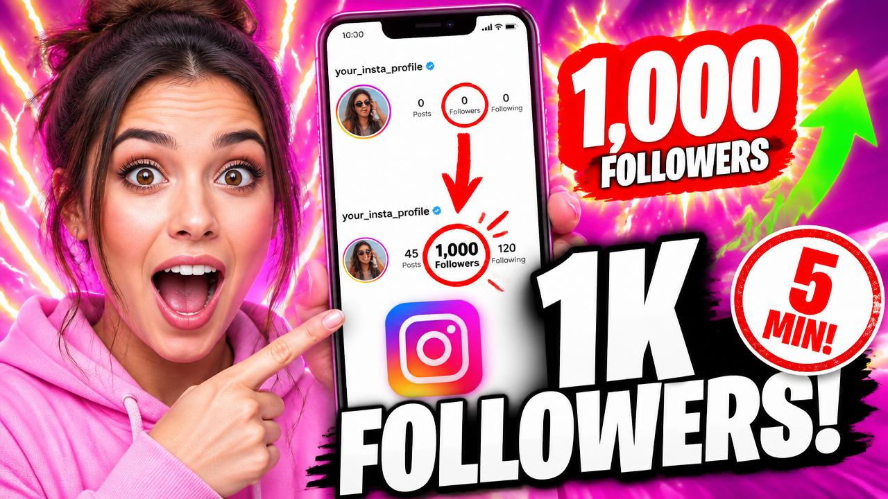 How to Get 1K Followers on Instagram in 5 Minutes (2026 Truth + What Actually Works)